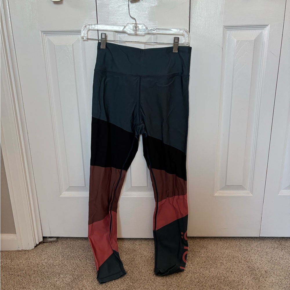 Lole Women's Colorblock Leggings - Black, Brown, Pink